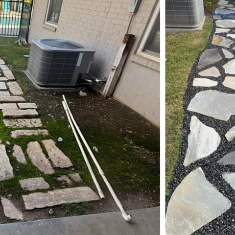 Durable stone pathways